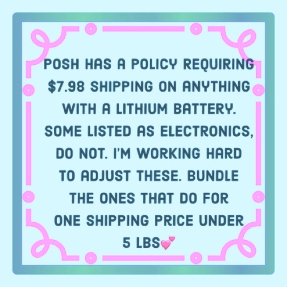 PoshMark Shipping Fees do not qualify for reduced shipping on Fri. & Sun Bundle!